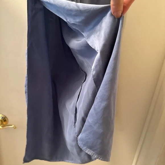 lunya good in bed blue silk pj pants sz s - Picture 8 of 9